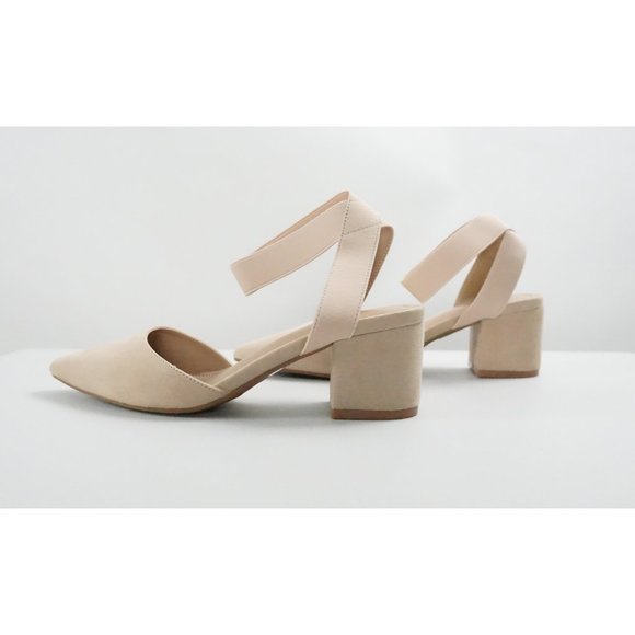 Dream Pairs Chunky Heels, Ankle Straps, Nude - Picture 2 of 7